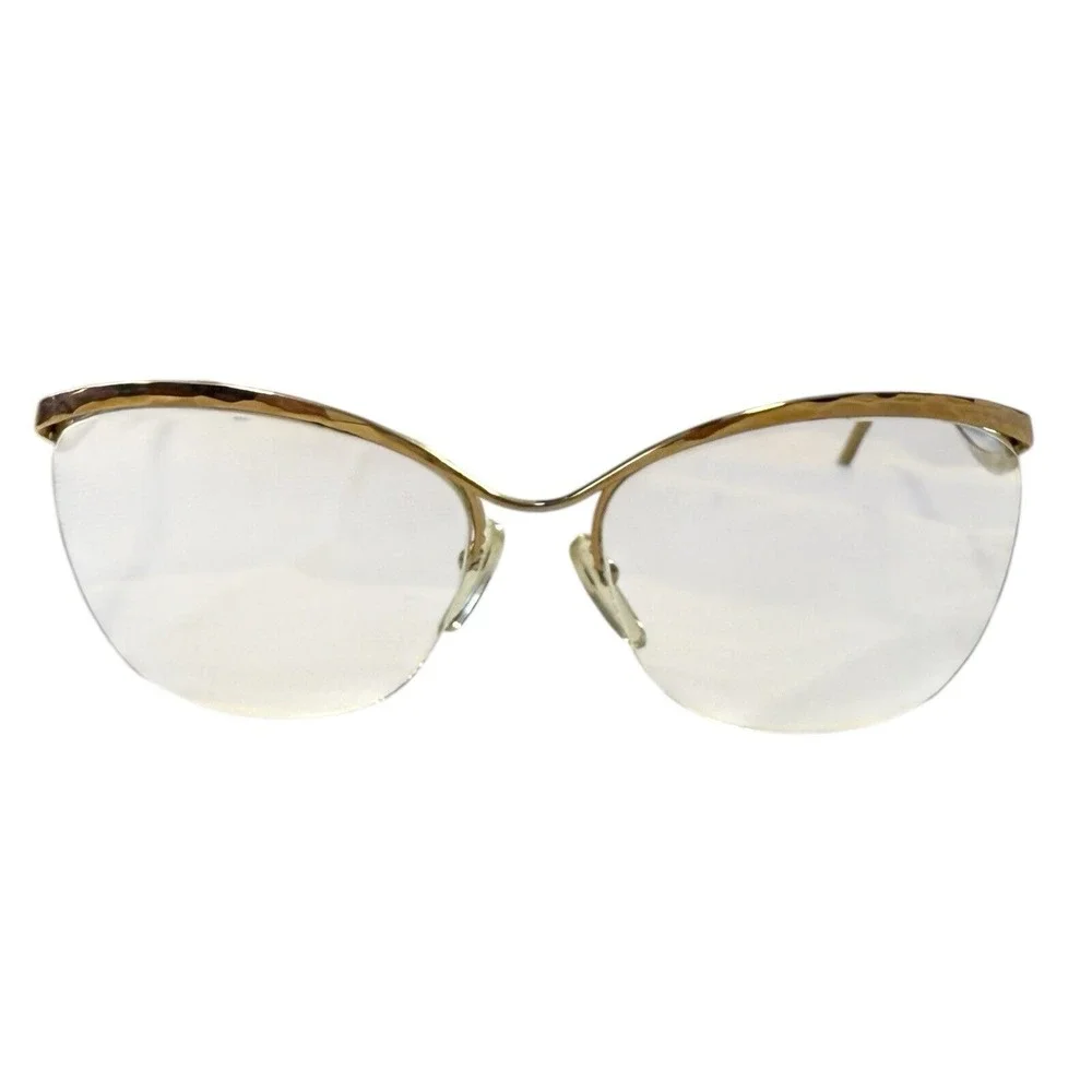 Vintage‎ Logo Paris Half-Rimless EYEGLASSES 1970's France FRAMES